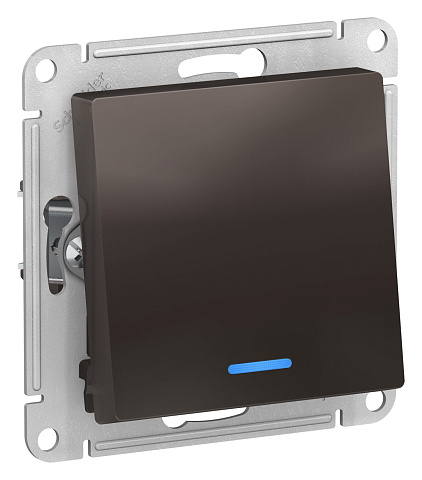 Systeme Electric AtlasDesign Мокко Переключатель 1-клавишный с подсветкой, сх.6а, 10АХ, механизм