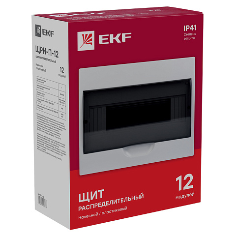 EKF PROxima Щит распред. навесной ЩРН-П-12 IP41