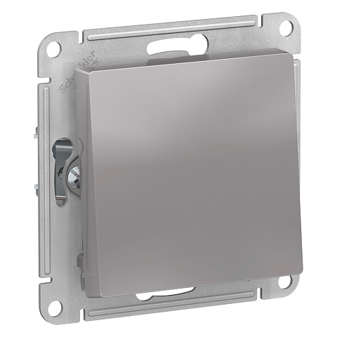 Systeme Electric AtlasDesign Алюминий Переключатель 1-клавишный, сх.6, 10АХ, механизм
