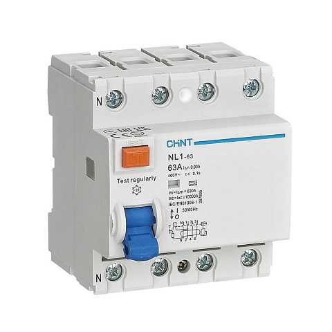 CHINT УЗО NL1-63 4P 40A 300mA 6kA тип AC (DB) (R)