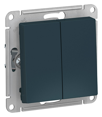 Systeme Electric AtlasDesign Изумруд Переключатель 2-клавишный сх.6, 10АХ, механизм