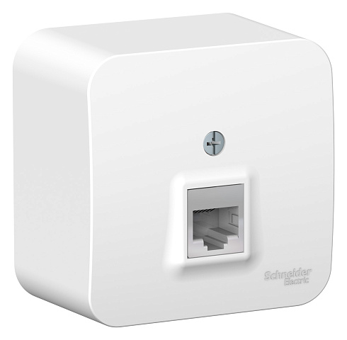 Systeme Electric Blanca наруж Бел Розетка компьютерная RJ45, кат.5E, изолир. пластина