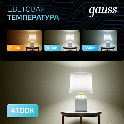 Gauss Лампа R50 6W 530lm 4100K Е14 LED