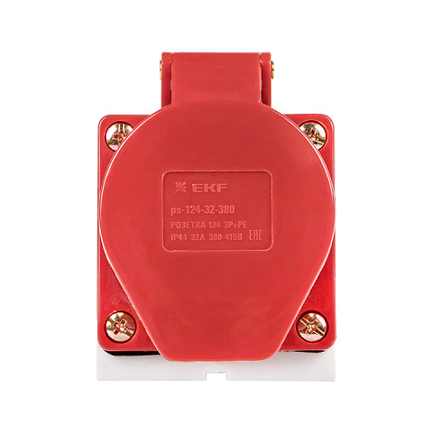 EKF PROxima Розетка стационарная наружная 124 3Р+РЕ 32А 380В IP44