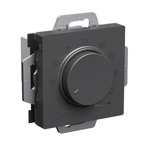 Systeme Electric AtlasDesign Базальт Термостат электрон. теплого пола с датчиком, 10A, механизм