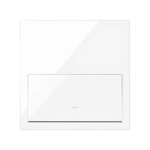 Simon 100 Переключатель (проходной) нажимной 10AX 220В~ с безвинтовым подключением 1Click