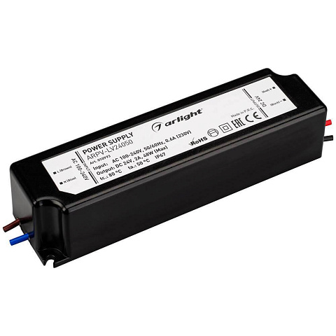 Arlight Блок питания ARPV-LV24050 (24V, 2.0A, 48W) (IP67 Пластик, 2 года)
