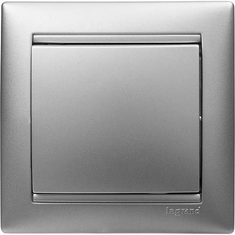 Legrand Valena Алюминий Выключатель 1-клавишный