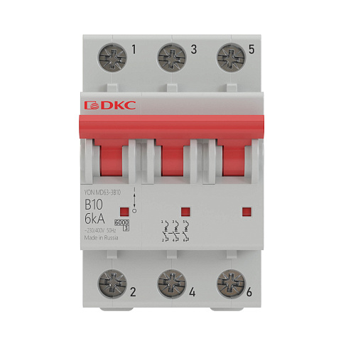 DKC YON pro Автоматический выключатель модульный MD63 3P 40А C 6kA