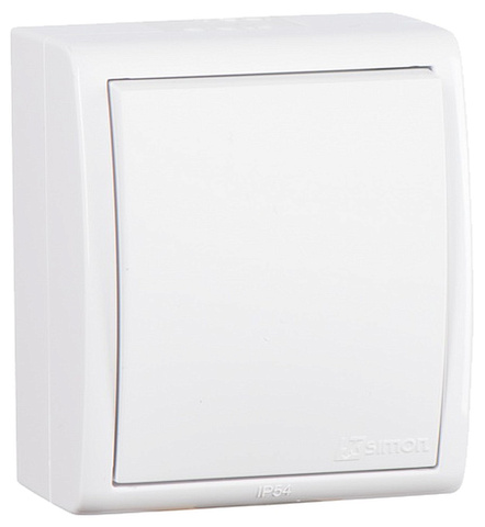 Simon 15 Aqua Белый Выключатель 1-клавишный наружный, IP54