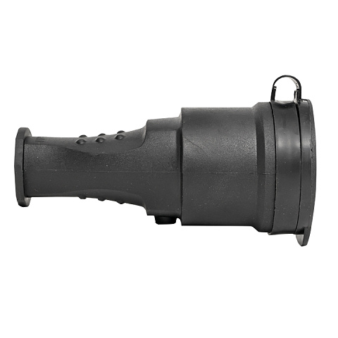 EKF Basic Розетка переносная с защитной крышкой каучуковая 230В 2P+PE 16A IP44