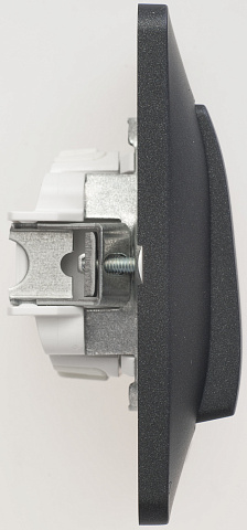 Systeme Electric Glossa Антрацит Выключатель 2-клавишный, сх.5, 10АХ (в сборе)