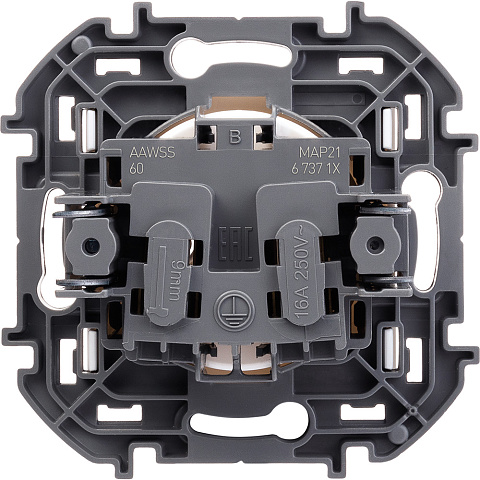 Legrand INSPIRIA Белый Розетка 2К - 16 А - 250 В