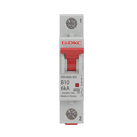 DKC YON pro Автоматический выключатель модульный MD63 1P 10А B 6kA