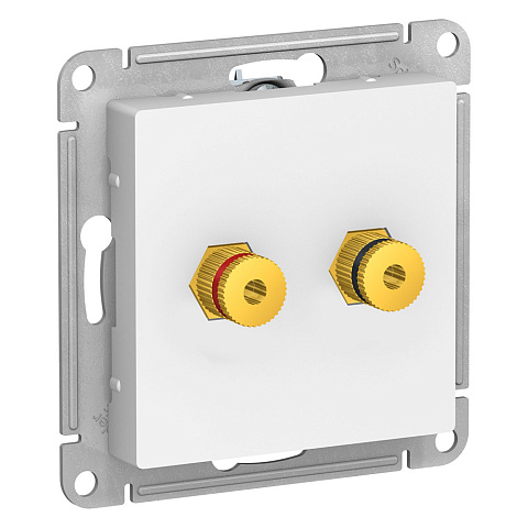Systeme Electric AtlasDesign Бел Аудиорозетка двухместная