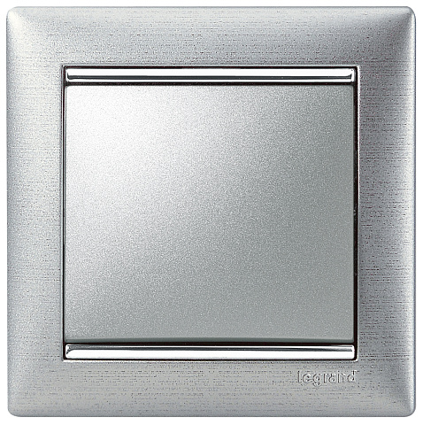 Legrand Valena Алюминий Выключатель 1-клавишный