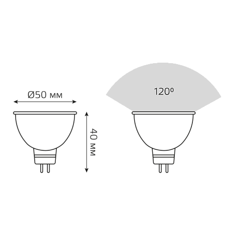Gauss Лампа Elementary MR16 3.5W 300lm 4100K GU5.3 LED