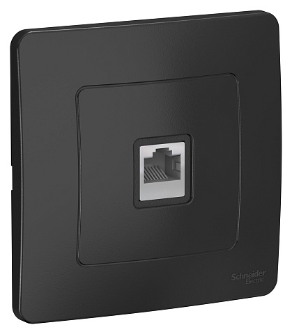 Systeme Electric Blanca внутр Антрацит Розетка компьютерная RJ45