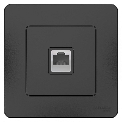 Systeme Electric Blanca внутр Антрацит Розетка компьютерная RJ45