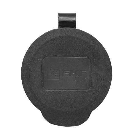 EKF Basic Розетка переносная с защитной крышкой каучуковая 230В 2P+PE 16A IP44