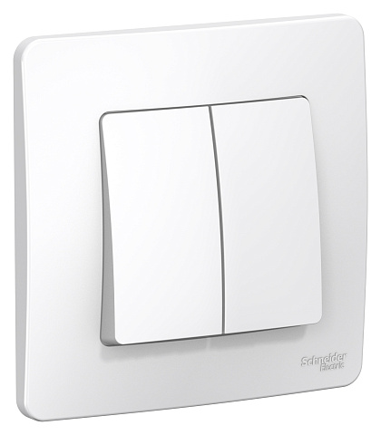 Systeme Electric Blanca внутр Бел Выключатель 2-клавишный, 6А, 250В