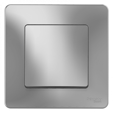 Systeme Electric Blanca внутр Алюминий Выключатель 1-клавишный, 10А, 250B