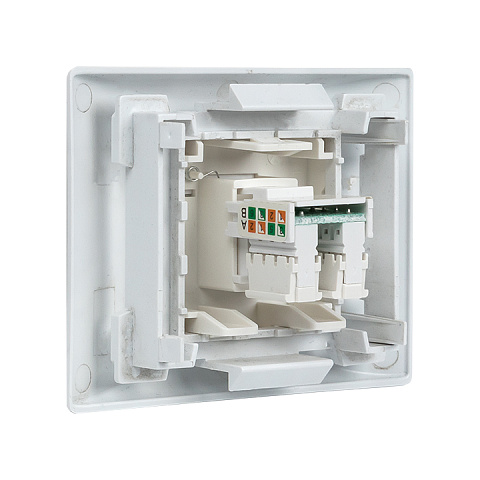 EKF PROxima Розетка RJ-45, категории 5e (ширина 2 модуля)