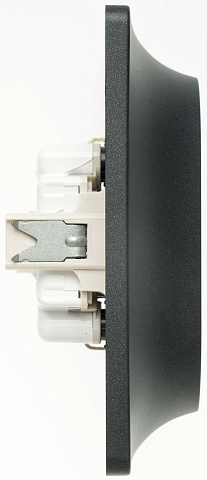 Systeme Electric Glossa Антрацит Розетка 2-ая с/з, 16А (в сборе)