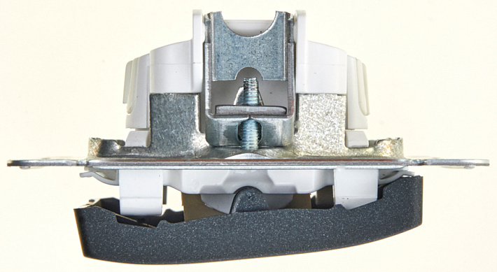 Systeme Electric Glossa Антрацит Выключатель 2-клавишный, сх.5, 10АХ