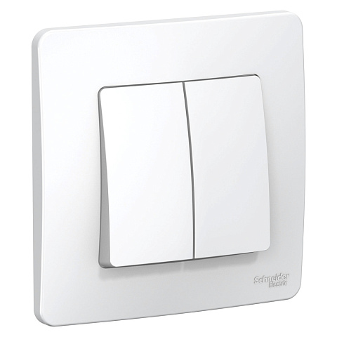 Systeme Electric Blanca внутр Бел Выключатель 2-клавишный, 6А, 250В
