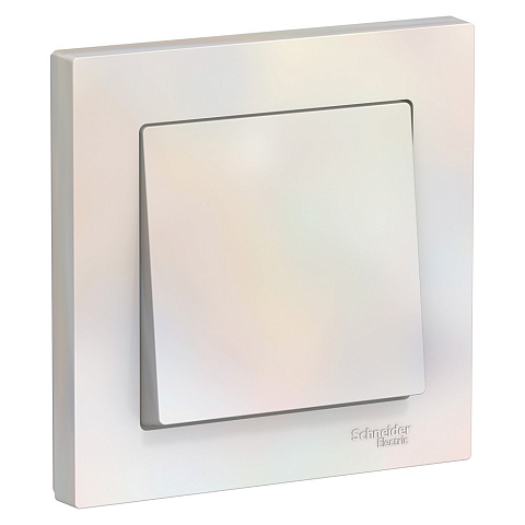 Systeme Electric AtlasDesign Жемчуг Выключатель 1-клавишный сх.1, 10АХ, в сборе