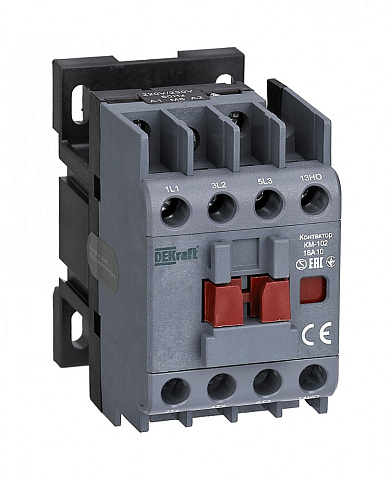 Dekraft Контактор 18А 230В АС3 АС4 1НО КМ-102