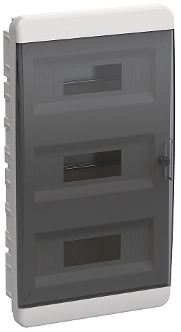 IEK TEKFOR Корпус пласт. ЩРВ-П-36 IP41 черн. прозр. дверь