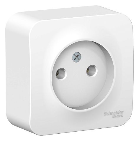 Systeme Electric Blanca наруж Бел Розетка б/з без шторок 16А, 250В, изолир. пластина
